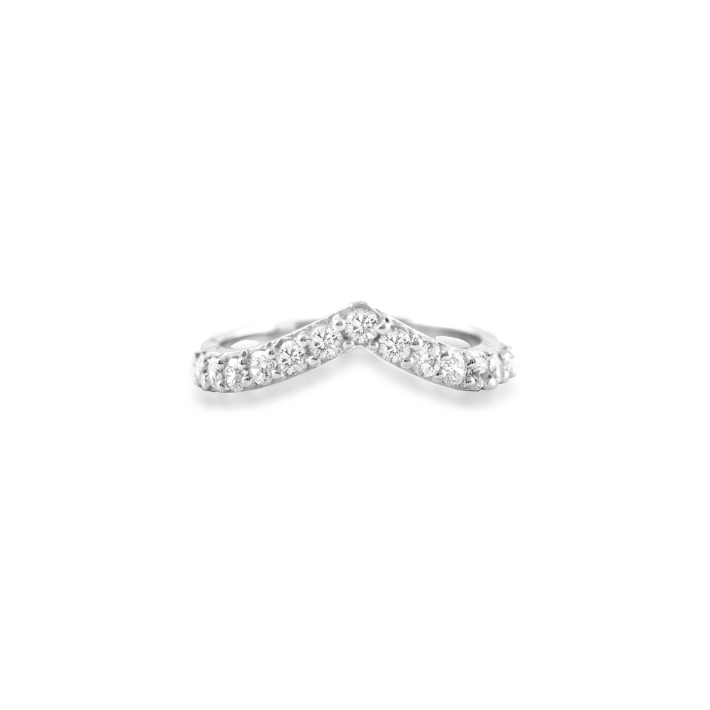 Evelyn Diamond Silver Ring for Women