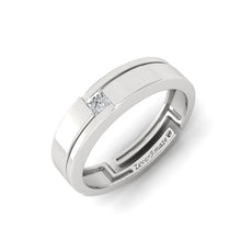 Load image into Gallery viewer, Felix Silver Ring for Men - white