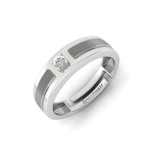 Load image into Gallery viewer, Hadrian Silver Ring for Men - White