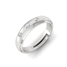 Load image into Gallery viewer, Lucan Silver Ring for Men - White