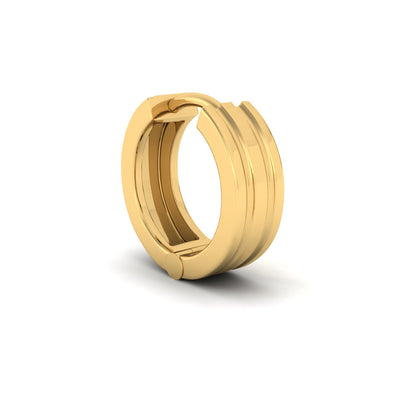 Doto Silver Hoop Earrings For Men