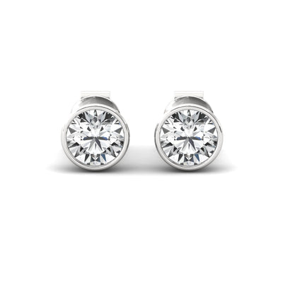 Infinity Glow 1ct Besel Stud earrings for her