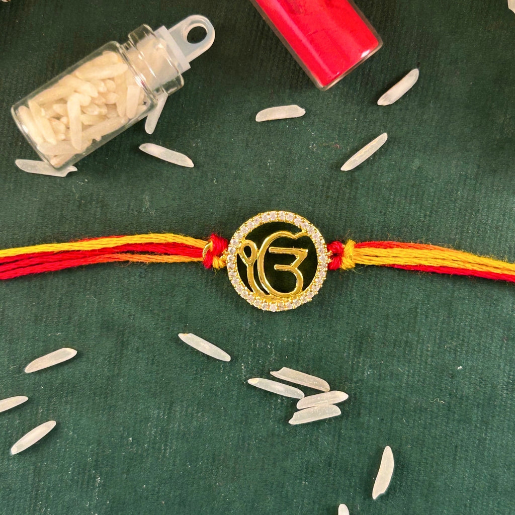 Ek Onkar Silver Rakhi