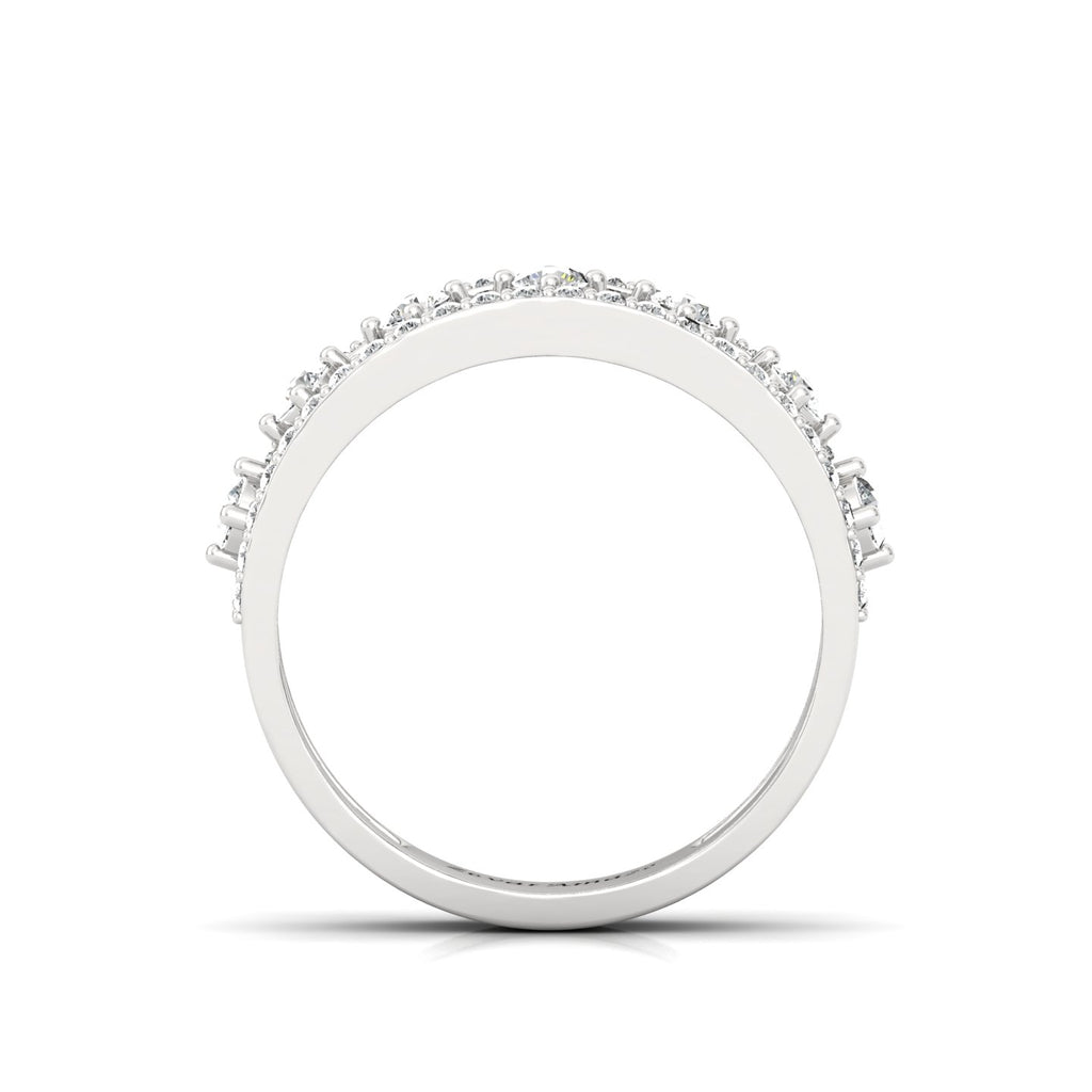 Front view of SIlver ring for Her