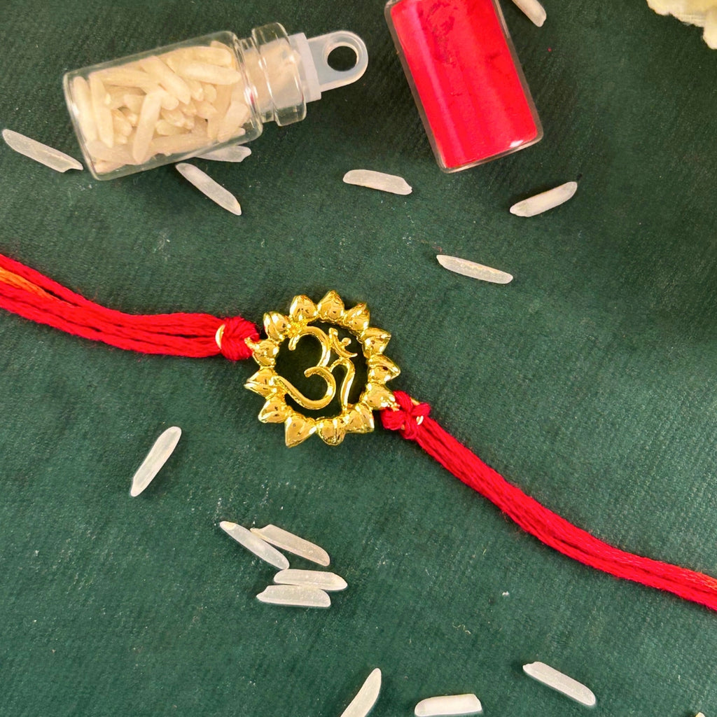 OM Silver Rakhi