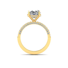 Load image into Gallery viewer, Side View of Solitaire ring- Yellow Gold