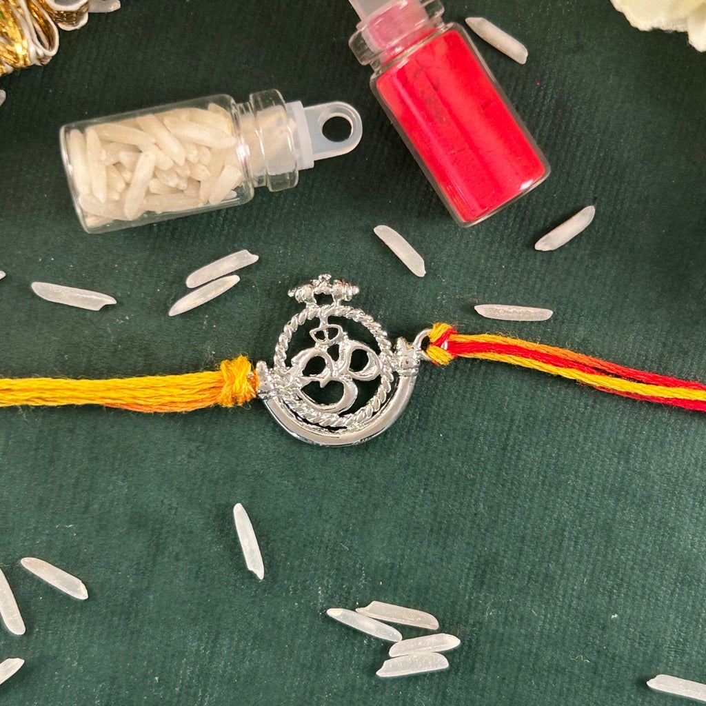 Fil- OM Silver Rakhi