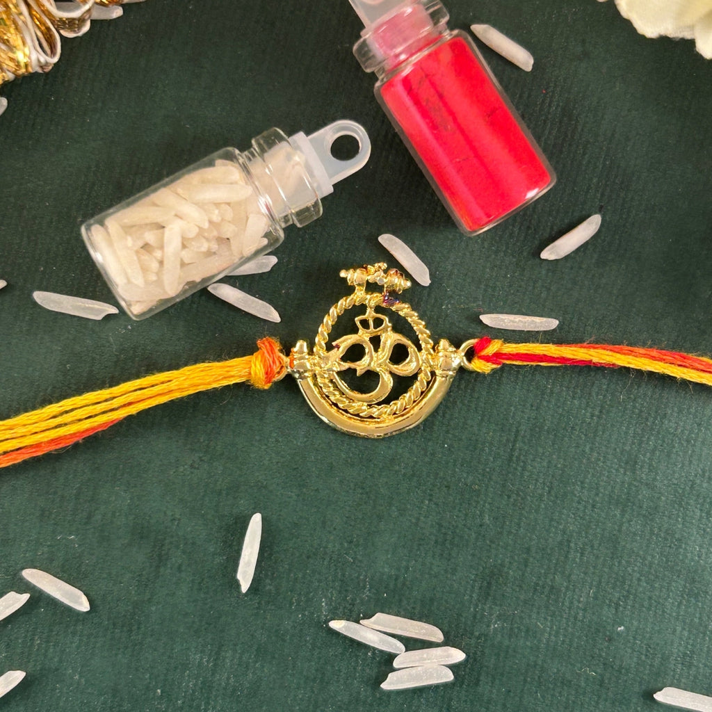 Fil- OM Silver Rakhi