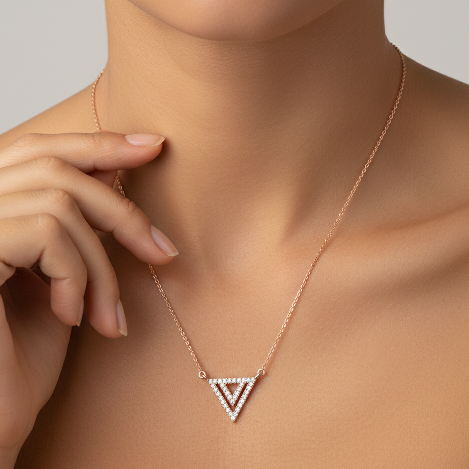 Camila rose gold pendant