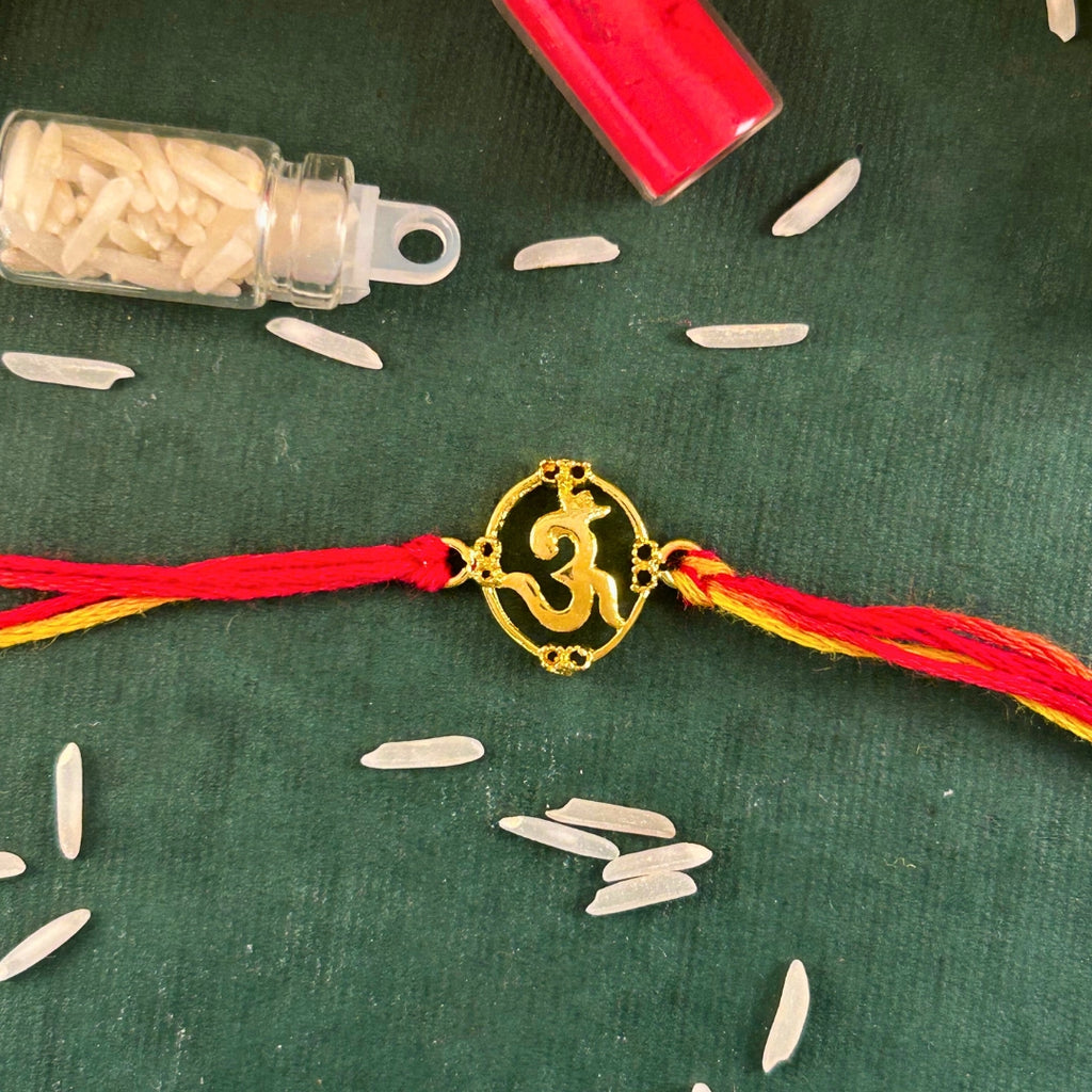OM Silver Rakhi