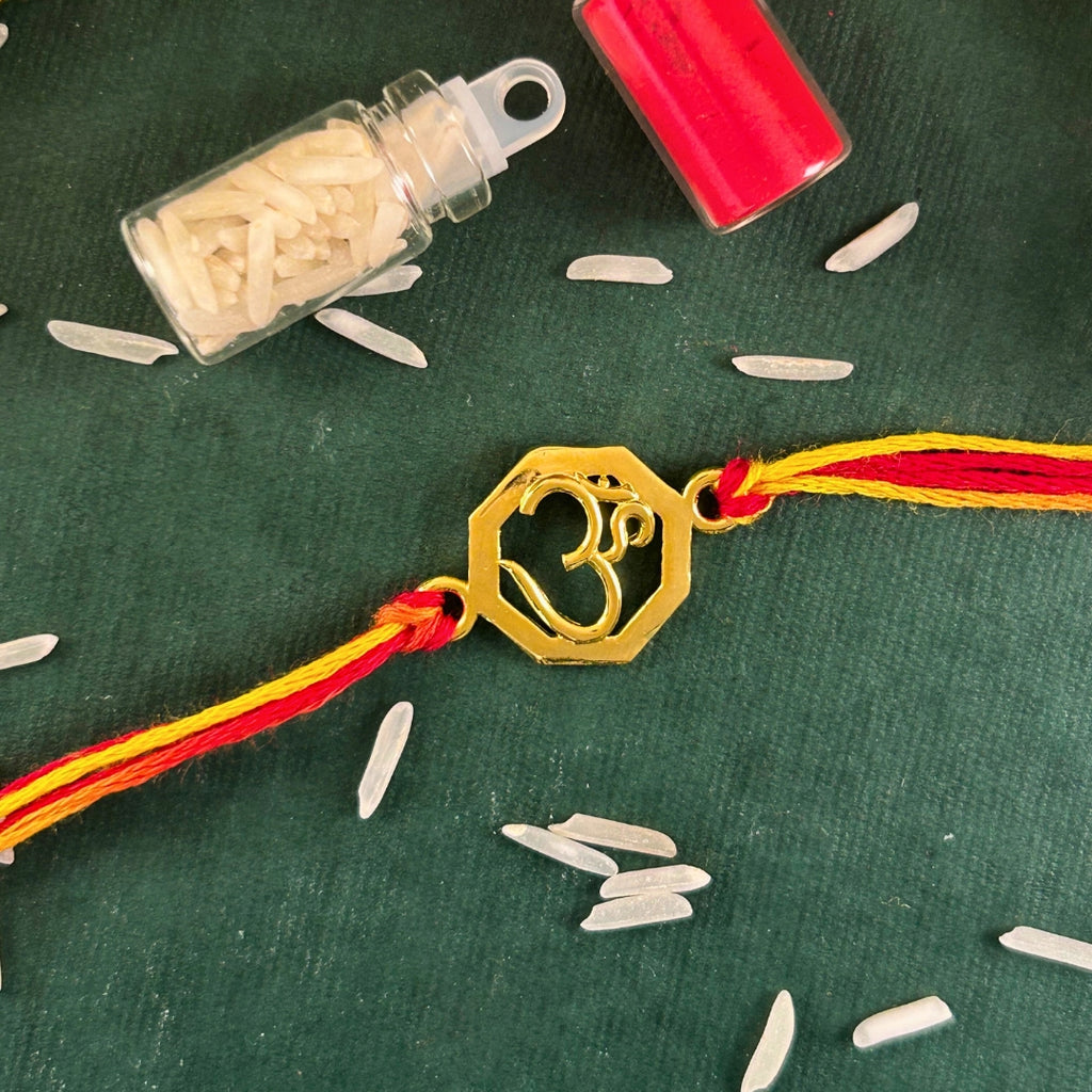 OC- OM Silver Rakhi