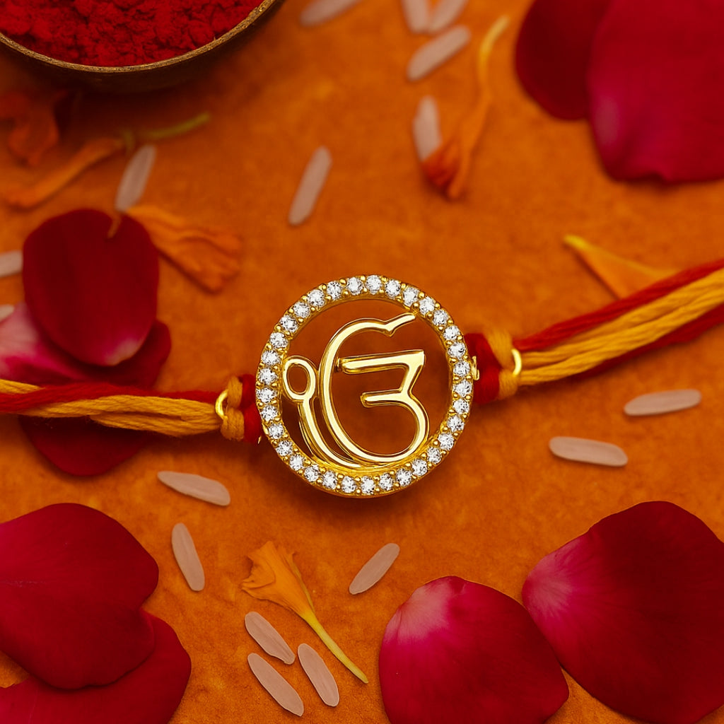 Ek Onkar Silver Rakhi