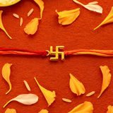 Swastik Silver Rakhi