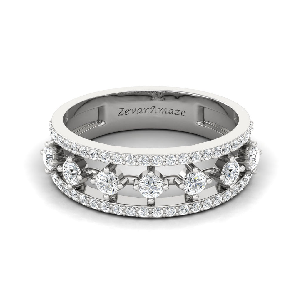 Zevar Amaze Silver Band Ring for Her