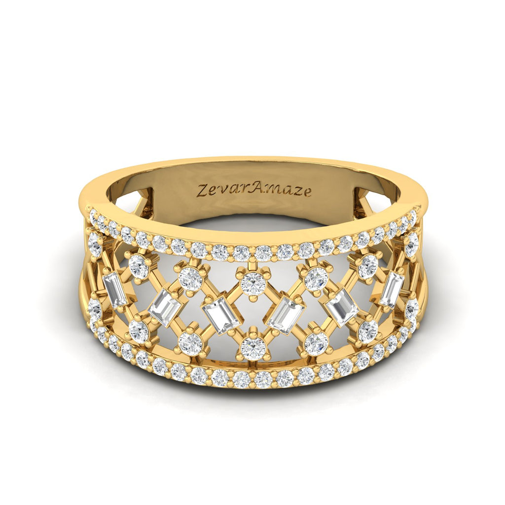 Zevar Amaze Yellow Gold Ring for Her