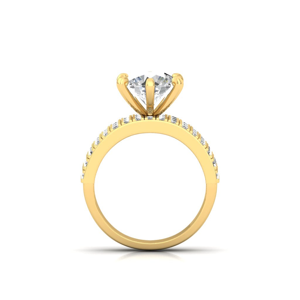 3CT Solitaire Promise Ring - Yellow