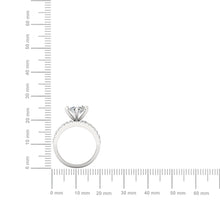 Load image into Gallery viewer, Moissanite Solitaire Diamond Promise Silver Ring