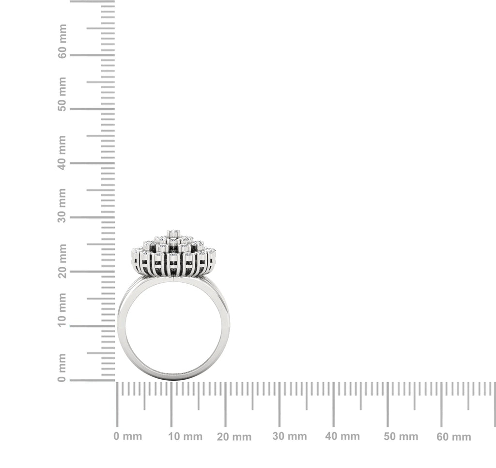 Dimension of Ring made in Moissanite with Silver