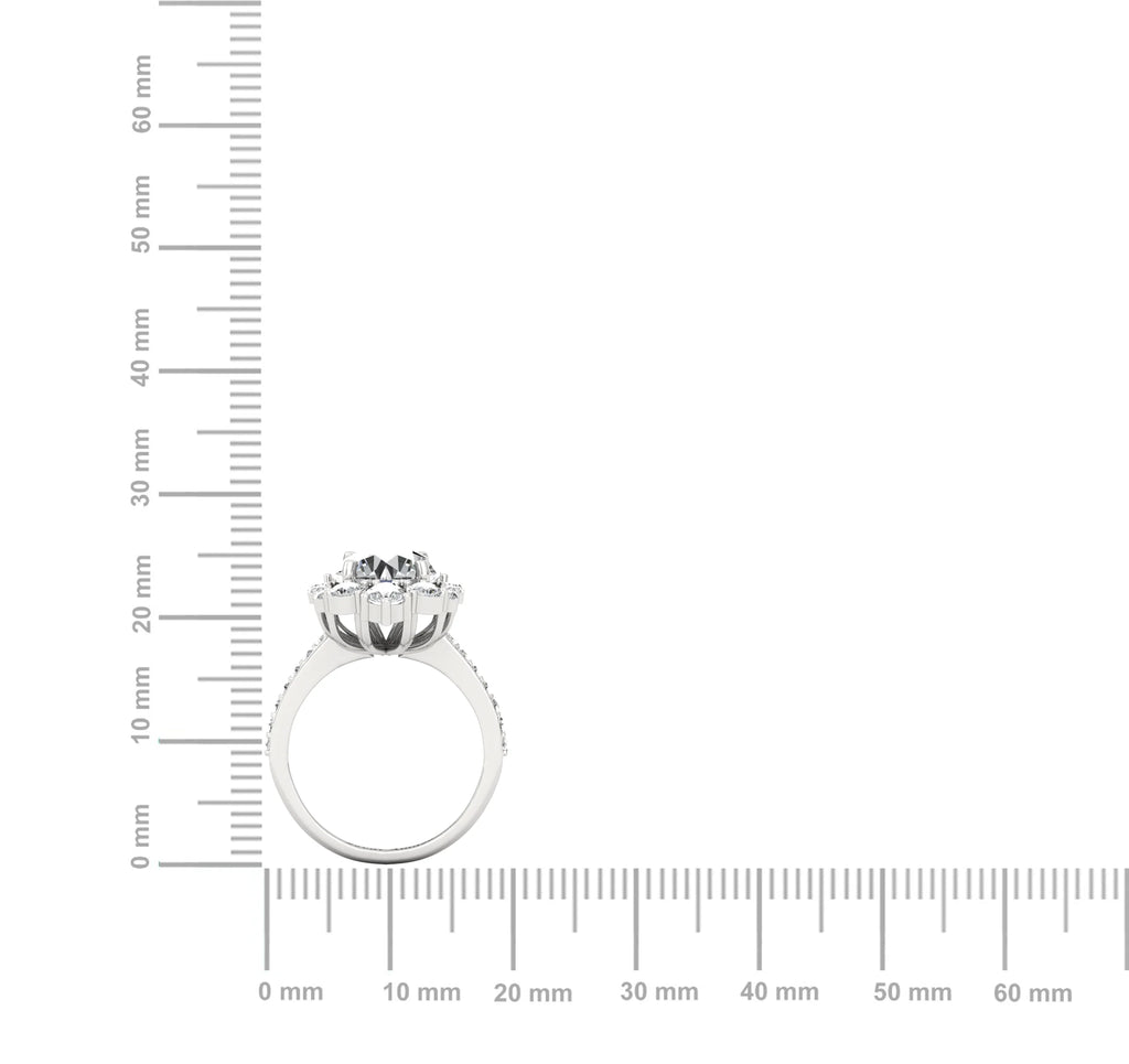 Moissanite Diamond Cocktail Solitiare Ring