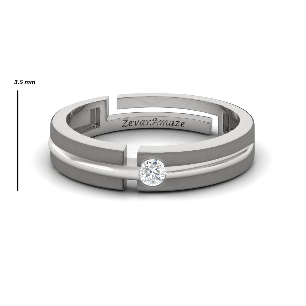 Dimension of Gents Silver Ring