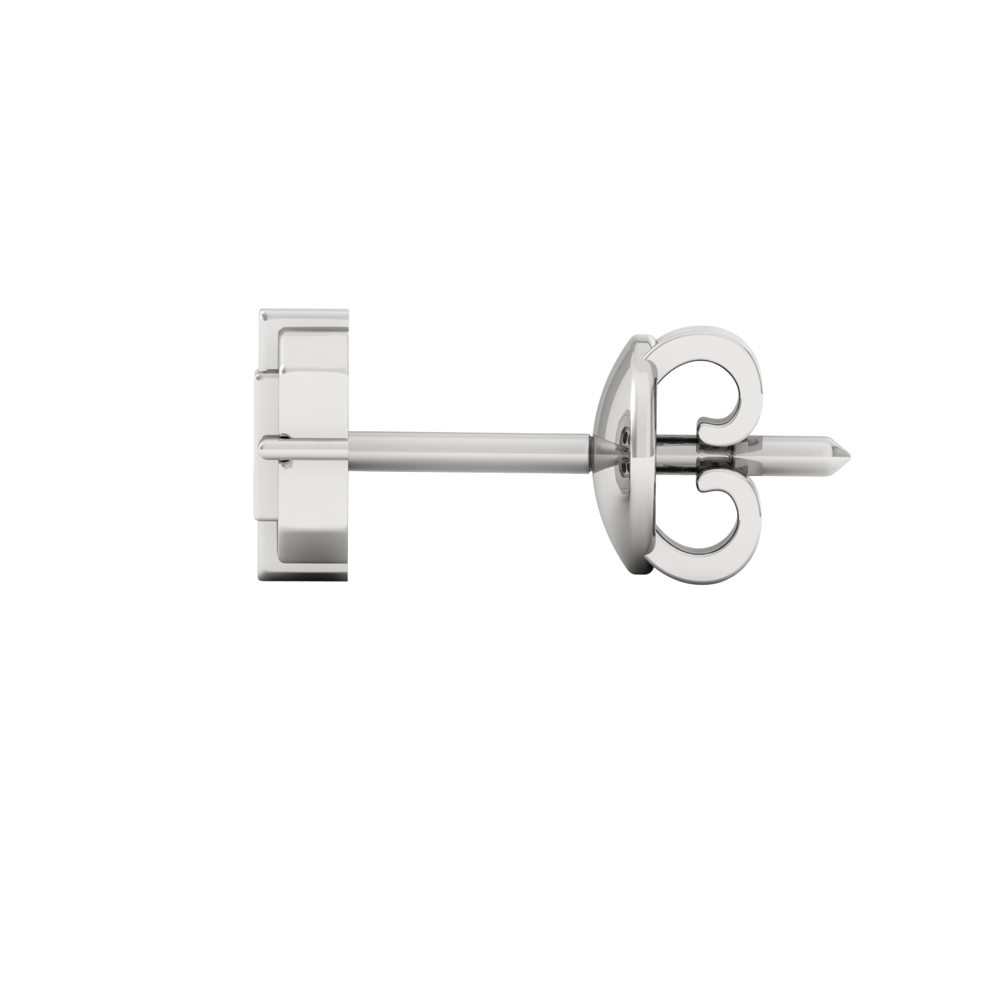 Neo Ear Silver Stud For Men (1 PC ONLY)