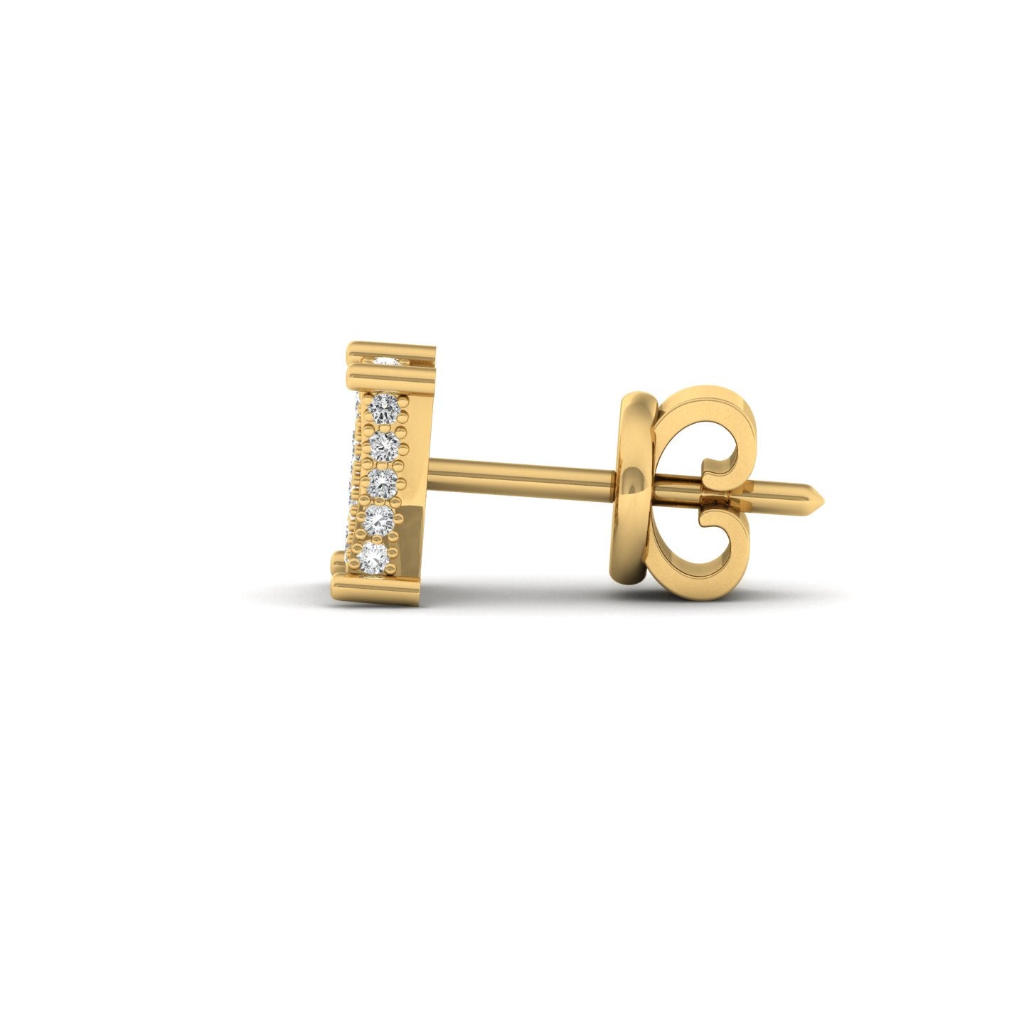 yellow vairant - side view mens stud