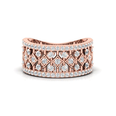 Fern Band Silver Ring for Women