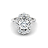 Diva Solitaire Diamond Silver Ring for Women