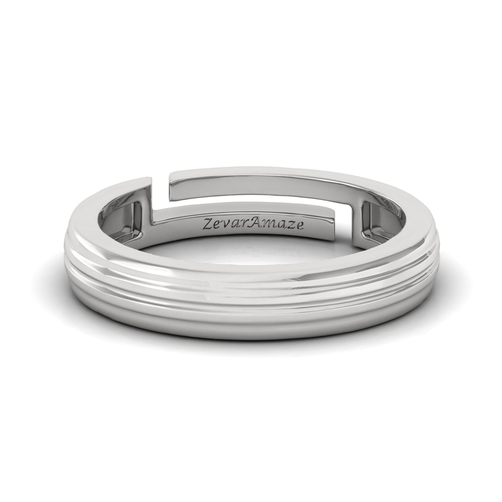 Zevar Amaze Silver Ring - White