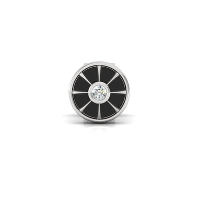 Taurus Ear Silver Stud For Men (1 PC ONLY)