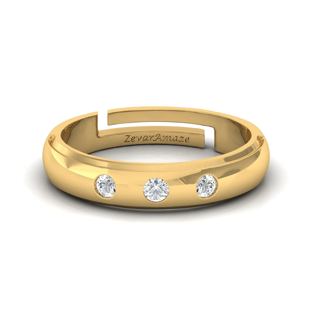 Zevar Amaze Silver Ring - White