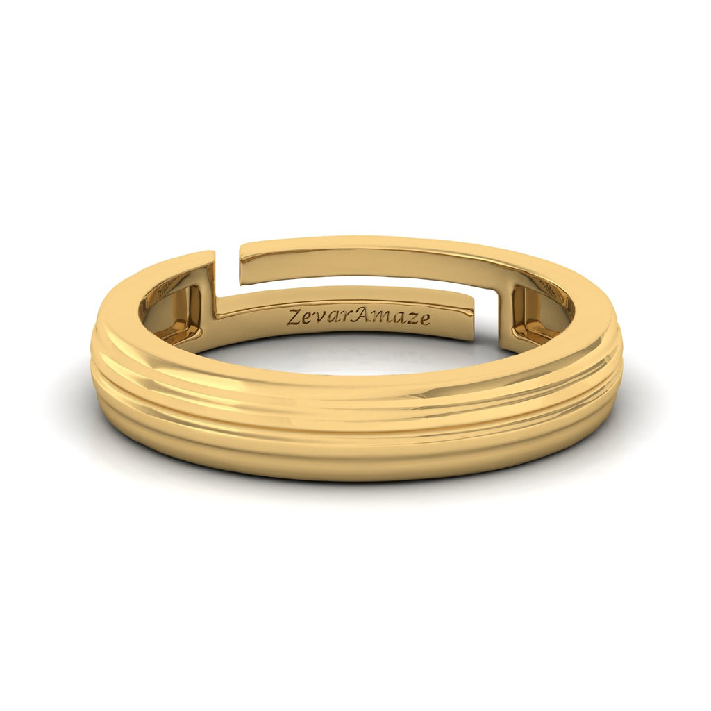 Zevar Amaze Silver Ring - Yellow