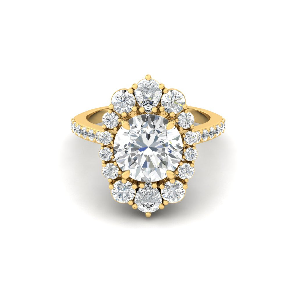 Yellow Gold ring for her by Zevar Amaze