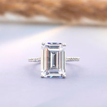 Load image into Gallery viewer, Moissanite Classic Silver CZ Solitaire Ring