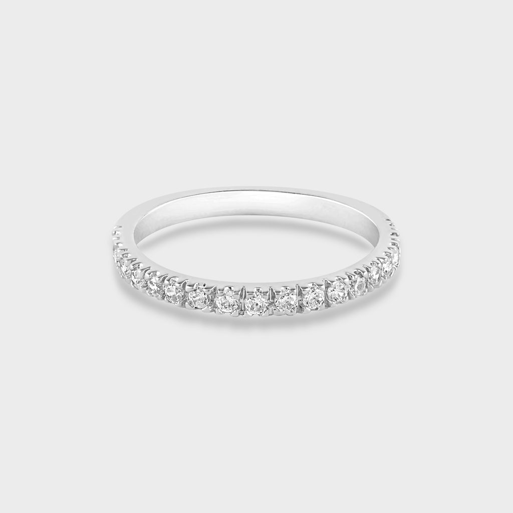 Curio Diamond Silver Eternity Ring for Her