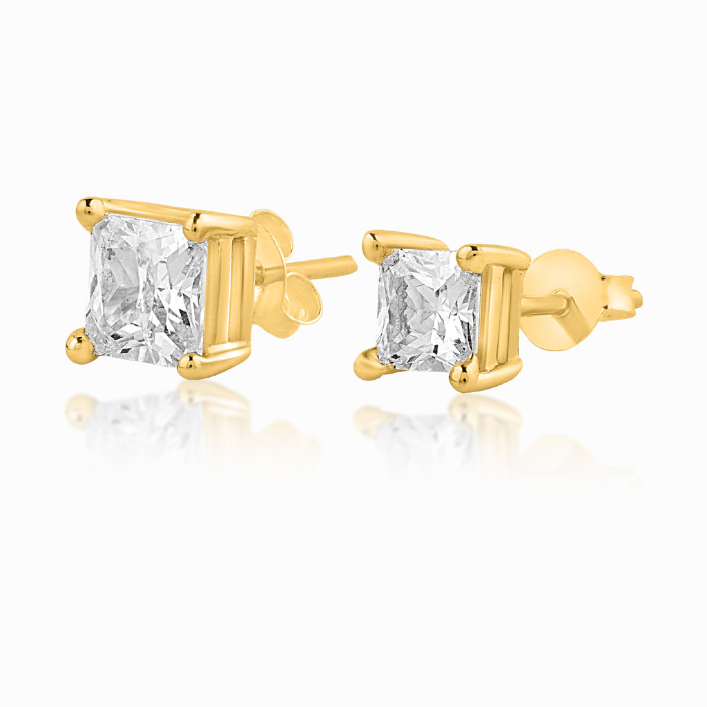 Princess Solitaire Silver Stud for Men (1 PC ONLY)