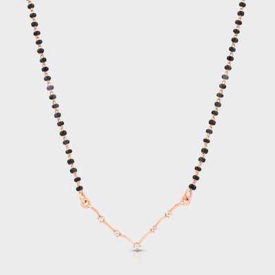 Rose gold constellation Mangalsutra