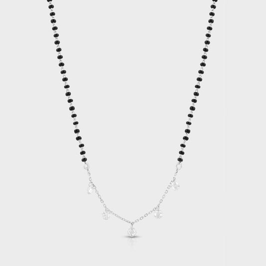 Silver star mangalsutra