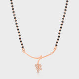 Rose Gold leaf mangalsutra