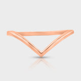 Rose Gold Wishbone Ring