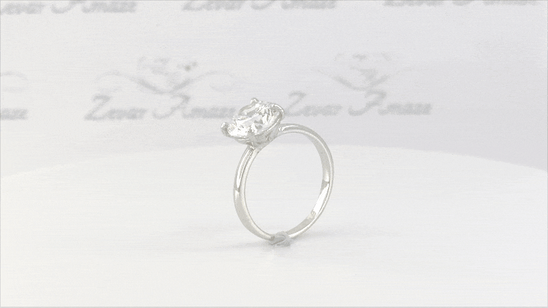 Fedora Ring Moissanite