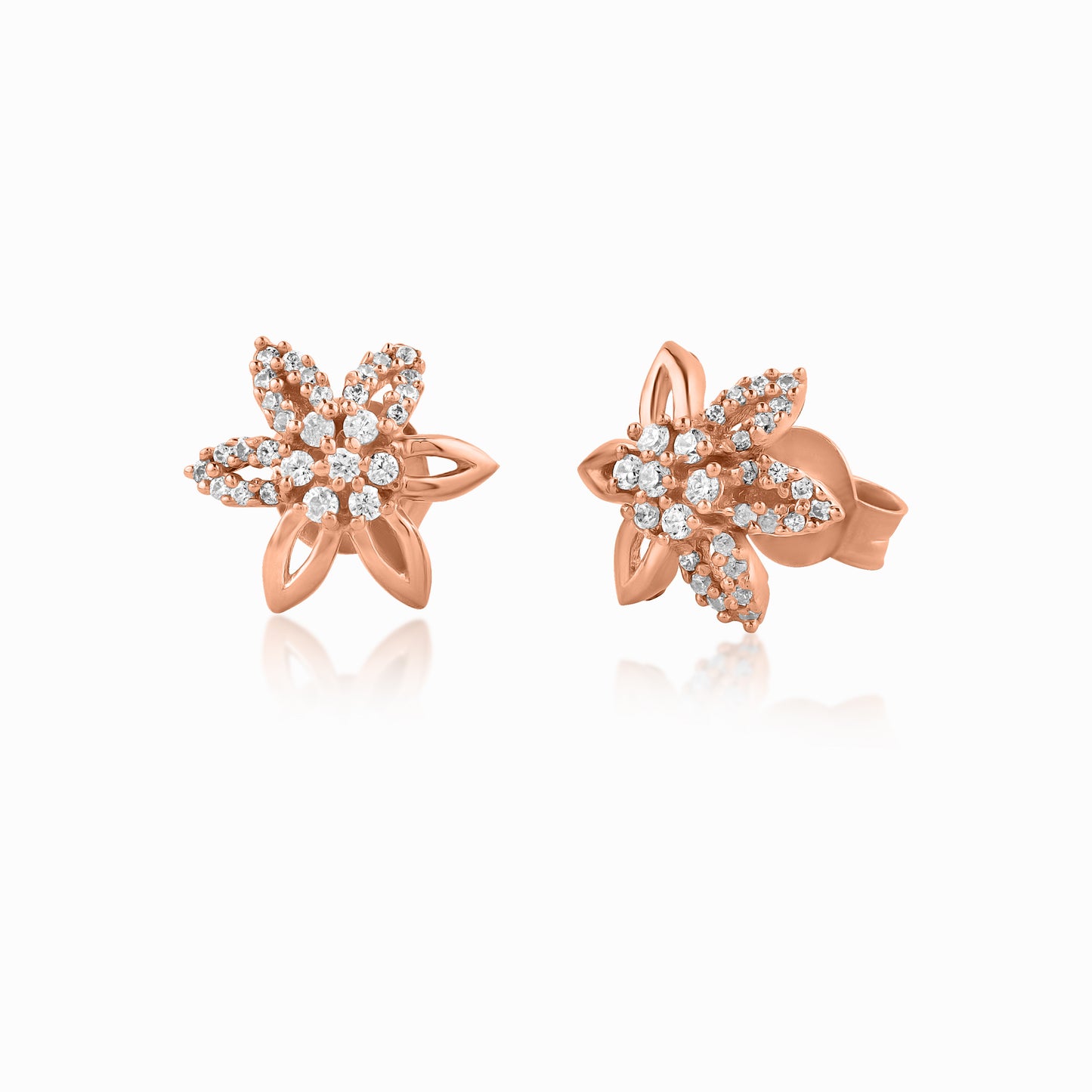 Floral Rose Gold Pendant Set