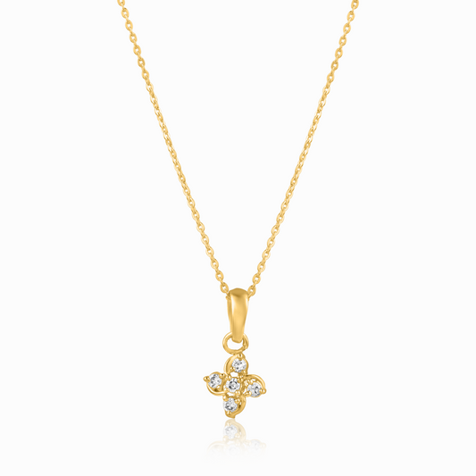 Pendant with Cluster of 5 Diamonds