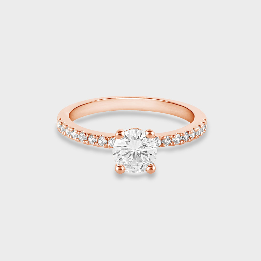Rose Gold Siver Ring - Zevar Amaze