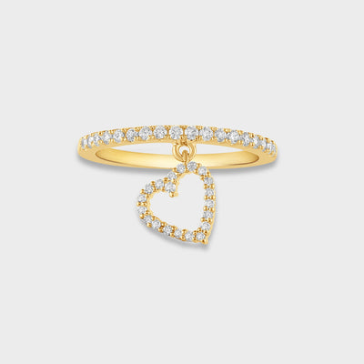 Amor Diamond Silver Ring for Her