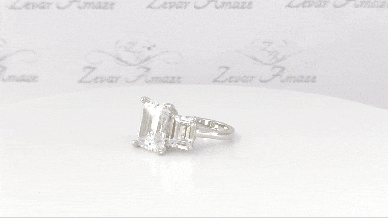 Aurora Diamond Silver Ring for Her