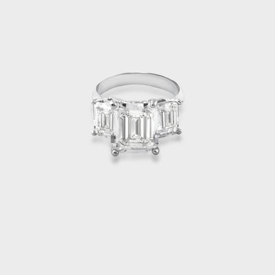 Aurora Diamond Silver Ring for Her