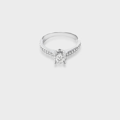 Evan Ring Moissanite