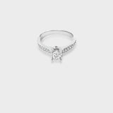 Evan Diamond Silver Ring for Women