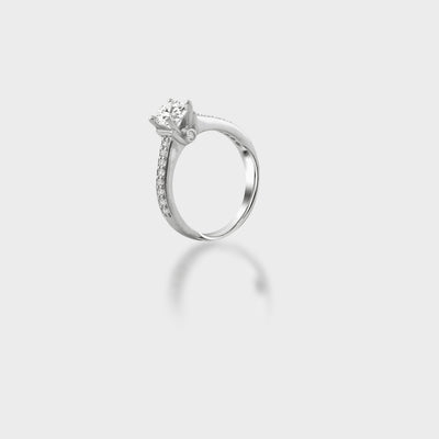 Evan Ring Moissanite